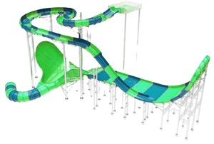 Trượt Nước Sợi Gia Cố Nhựa Ngoài Trời Aqua Skate Công Viên Sợi Thủy Tinh Trượt Nước Ngoài Trời Sân Chơi Nước Cho Người Lớn Kích Thước - Product Image 5