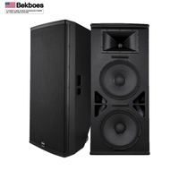 Bekboes MA215 – Système audio de sonorisation professionnel en colonne avec enceintes en bois pour événements extérieurs