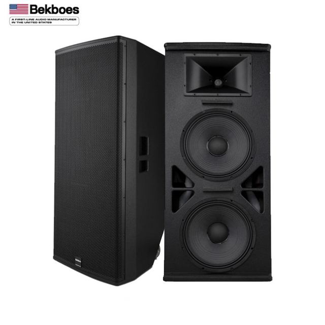 Bekboes MA215 Brand Factory Column Wooden Box Loud Stage Speakers Audio System Sound for Outdoor Party