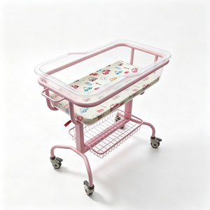 Culla Ospedaliera per <span class=keywords><strong>Neonati</strong></span> con Vasca in Plastica per Alimenti, Altezza Regolabile Pneumaticamente 13 °   Carrozzina Inclinabile Antireflusso per <span class=keywords><strong>Neonati</strong></span> - Product Image 2