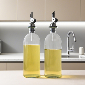 Bán Buôn 500Ml Thủy Tinh Dầu Ô Liu Chai Và Giấm Dispenser Cà Phê Xi-rô 2 cái/bộ Chai Với 304 Trọng Đổ Vòi - Product Image 1