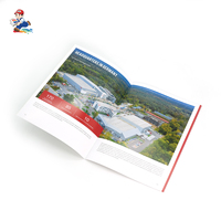 Brochure personnalisée avec conception de couleur sur mesure, reliure agrafée, papier d'art, logo personnalisé et service d'impression en relief