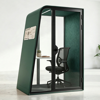 Cabine de téléphone insonorisée à prix d'usine, cabine modulaire silencieuse pour bureaux ouverts et appels professionnels