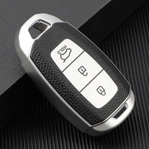 皮革TPU钥匙扣盖适合现代伊兰特索纳塔起亚Forte Optima光谱保护器汽车钥匙盒配件 - Product Image 2