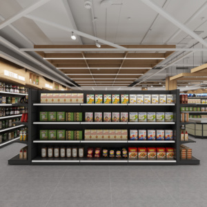 Q235 tinh thần sữa trắng phẳng bảng điều chỉnh siêu thị hiển thị Giá cửa hàng bán lẻ Kệ nhiệm vụ nặng nề siêu thị kệ - Product Image 1