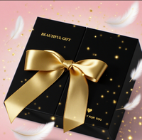 Caja de regalo multicolor con lazo grande y doble puerta para boda, caja de cartón para regalo