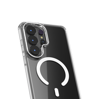 Coque de téléphone transparente en TPU magnétique en acrylique cristallin antichoc pour Samsung Galaxy S26 S25 S24 Plus S23 FE Ultra