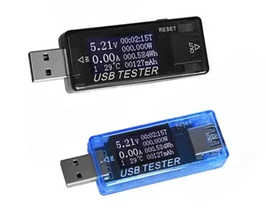 KWS-MX17 8合1 4-30v USB电压表电流表电能电源容量电压电流表USB测试仪监控器