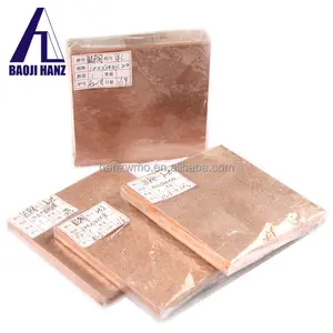 Baoji hanz lieferant polieren 70/30 80/20 90/10 wolfram kupfer legierung platte