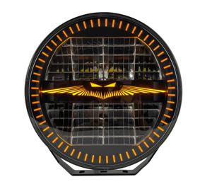 Luz de Conducción Auxiliar <span class=keywords><strong>LED</strong></span> de 9 Pulgadas, Luz Dinámica Blanca y Ámbar, 12V 24V, Accesorios para Automóviles Todoterreno, Camiones, para Ford, Volvo, Scania - Product Image 1