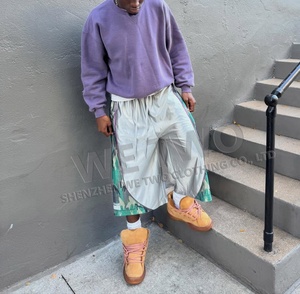 100% personalizzato cotone con coulisse mimetica Bermuda Streetwear tuta <span class=keywords><strong>pantaloni</strong></span> <span class=keywords><strong>lunghi</strong></span> larghi <span class=keywords><strong>pantaloni</strong></span> <span class=keywords><strong>corti</strong></span> da uomo - Product Image 2