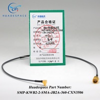 Conjuntos de Cables MIL Personalizables SMP-KWB2-2 SMA-JB2A-360-CXN3506 Conector Coaxial RF SMP-KWB2-2 SMA-JB2A 360mm Huadespace