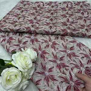 Guipure Cord Lace <strong>Fabric</strong> Luxury Glitter Cotton Lace <strong>Fabric</strong> Round Dot <strong>Fabrics</strong> for Dress Clothing 2025 - Product Image 2