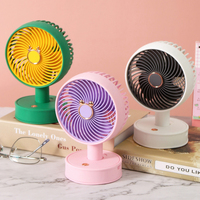 Ventilateur de table mini tendance, rechargeable par USB, 5V, portable, deux vitesses, pour bureau