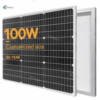 Petits panneaux solaires monocristallins demi-cellules 30W-40W 12 Volts Module photovoltaïque