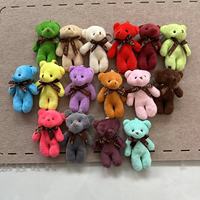 Vente directe du fabricant en gros : Porte-clés pendentif ours en peluche articulé, petit jouet en peluche, cadeau