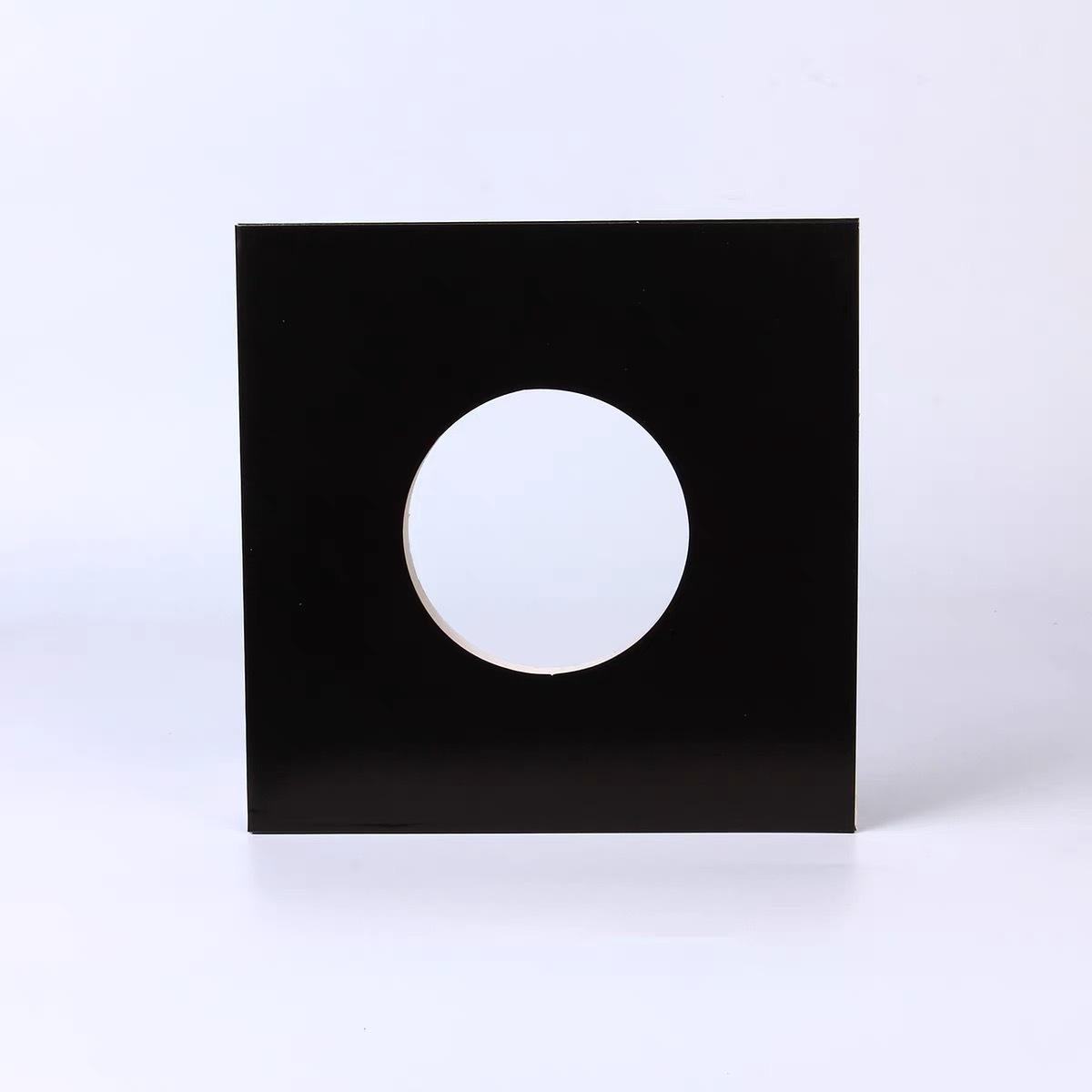 Black cowhide perforated 10 inches