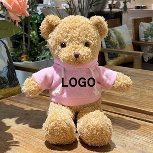 Boneka Beruang Teddy Bulu Lembut yang Dapat Disesuaikan dengan Lapisan Kapas PP, Mainan Penghilang Stres, Tas Hadiah & Hoodie Logo Kustom untuk Hari Valentine - Product Image 4