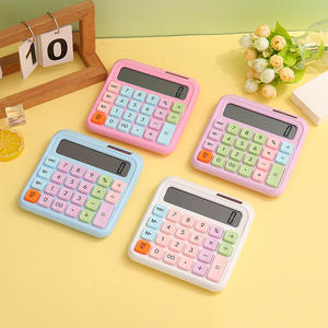 Calculadora de examen financiero de estudiante de doble potencia de color macarrón nuevo al por mayor <span class=keywords><strong>Contabilidad</strong></span> de oficina dedicada con fuente de batería - Product Image 5
