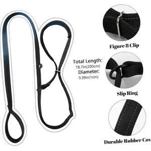 1.5m 1.8m Chó Mõm và dây xích thiết lập cho Chó Hung Dữ đi bộ dây xích phụ kiện thiết lập chống cắn có thể điều chỉnh barkless Pet Xích - Product Image 2