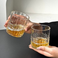 Verres à whisky de luxe en diamant, verres à whisky classiques Old Fashioned, verres en cristal élégants pour le bourbon, ensemble de verrerie de bar