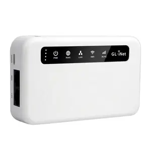 Roteador portátil de bolso com Internet, alimentado por bateria, 300 Mbps, sem fio, 3G, 4G Lte, com cartão SIM, GL iNet