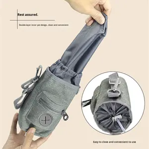 कुत्ते के चलने और आउटडोर उपयोग के लिए बहु-कार्यात्मक 600d पालतू भोजन और अपशिष्ट संग्रह पाउच के साथ पोर्टेबल भंडारण - Product Image 2