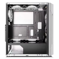 Boîtier d'ordinateur ATX en alliage d'aluminium ES280 RGB blanc, tour complète, refroidissement par eau 240, prend en charge 8 positions de ventilateurs, jeu compétitif, micro