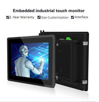 Panel PC Industrial Todo en Uno de 12.1 Pulgadas, Sin Ventilador, con Certificación IP65, de Aleación de Aluminio, con RS232 y RS485, para Win10/7, 256GB, J1900/I3