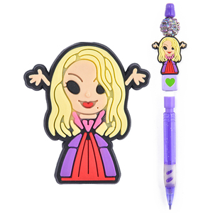 Halloween série perles focales personnalisées multicolore dessin animé fantôme perles focales pour stylo breloques bijoux en vrac méchant coeur perles focales - Product Image 2