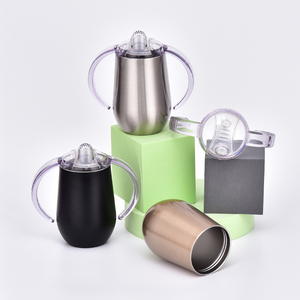 Bicchiere Termico per Bambini con Beccuccio, Doppia Parete in Acciaio Inox, Senza BPA, con Coperchio a Becco d'Anatra e Manici - Product Image 4