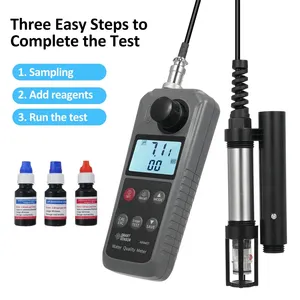 水質テスター多機能6 in 1溶存酸素pH値亜硝酸アンモニア温度測定器AR8407 - Product Image 1