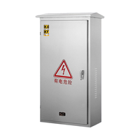 Boîtier de distribution électrique en acier inoxydable, étanche, vide, avec capot anti-pluie pour projets de câblage extérieur