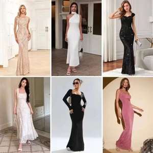 Sheines Manufacture propose des <span class=keywords><strong>robes</strong></span> <span class=keywords><strong>d</strong></span>'<span class=keywords><strong>été</strong></span> <span class=keywords><strong>d</strong></span>écontractées pour femmes, élégantes et stylées, transparentes, de différents styles, mi-longues, empire, unies - Product Image 4