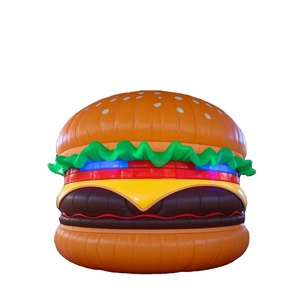Modelo de hamburguesa inflable publicitaria, decoración única para exteriores para eventos y promociones, hamburguesa de queso inflable gigante con carne - Product Image 1