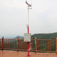 Automatic Meteorological Instrument Weather Station High Accuracy Temperature Humidity Wind Sensors Solar Power OEM IP65 Rated