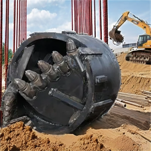 <strong>Bauer</strong> Teeth Rock Soil Auger <strong>Drill</strong> Bits Bucket Drilling <strong>Rig</strong> for Foundation Construction Construction Machinery Parts - Product Image 3
