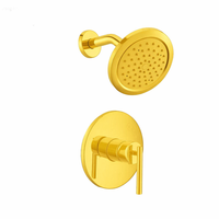 Mitigeur de douche mural moderne en chrome pour salle de bain, avec poignée sculptée et système d'équilibrage de pression intégré, pour baignoire et douche, idéal pour hôtels et chambres.