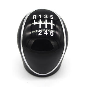 Pommeau de levier de vitesse 6 vitesses en cuir noir pour Hyundai Ix35 Kia Transmission manuelle - Product Image 2