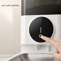 Distributeur automatique de nourriture pour animaux de compagnie intelligent à commande à distance par application, grande capacité de 4 L, pour chats et chiens, vente chaude