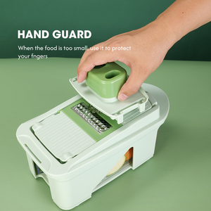 Vente chaude <span class=keywords><strong>de</strong></span> bonne <span class=keywords><strong>qualité</strong></span> <span class=keywords><strong>mandoline</strong></span> manuelle multifonctionnelle hachoir à légumes 9 en 1 - Product Image 4