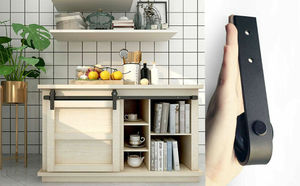 AAG Modern Style Mini Super Mini Single <b>Door</b> Cabinet TV Stand Shoe Cabinet Shoe Stool Sliding <b>Barn</b> <b>Door</b> Hardware Track <b>Kit</b> - Product Image 4