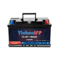 YICHENLFP शुरू करने के लिए 12V LiFePO4 बैटरी 1100CCA उच्च Cranking Amps के साथ ऑटो लिथियम बैटरी 12V 100Ah 10C निर्वहन एलसीडी