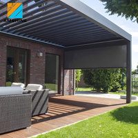 Pérgola de Aluminio para Terraza o Patio, con Techo de Láminas Bioclimáticas, Impermeable, en Oferta