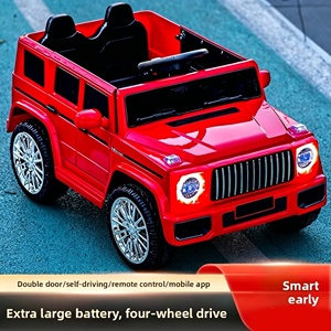 Nouvelle voiture électrique tout-terrain télécommandée à quatre roues pour enfants, <span class=keywords><strong>en</strong></span> plastique, type poussette - Product Image 4