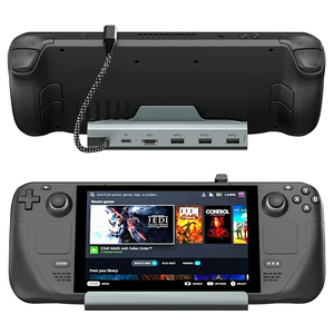 Kumo sàn hơi nước <span class=keywords><strong>Docking</strong></span> <span class=keywords><strong>Station</strong></span> với 4K60hz HDMI USB3.0 PD 100W Gigabit Ethernet 6 trong 1 loại C HUB - Product Image 1