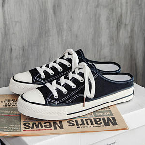 Sandalias Planas de Lona para Hombre, Modernas y Versátiles, Ideales para el Verano, sin Tacón, para Usar con Pantalones Holgados y Gorros - Product Image 1