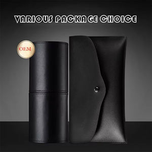 LILYWILD <span class=keywords><strong>Brocha</strong></span> correctora de maquillaje <span class=keywords><strong>biselada</strong></span> Juego completo de brochas de maquillaje de piel de cabra <span class=keywords><strong>para</strong></span> maquillaje con logotipo - Product Image 6