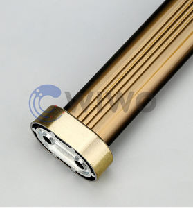 Supporto ovale per asta appendiabiti in lega di zinco con perni e mollette, montaggio a parete, capacità 45 kg, design staccabile - Product Image 5