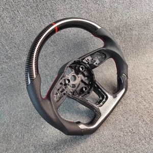 Volant sport à fond plat RS pour <span class=keywords><strong>Audi</strong></span> RS3 8Y RS4 RS5 B9.5 RS6 C8 <span class=keywords><strong>2021</strong></span>-2024 - Carbone forgé - Product Image 6
